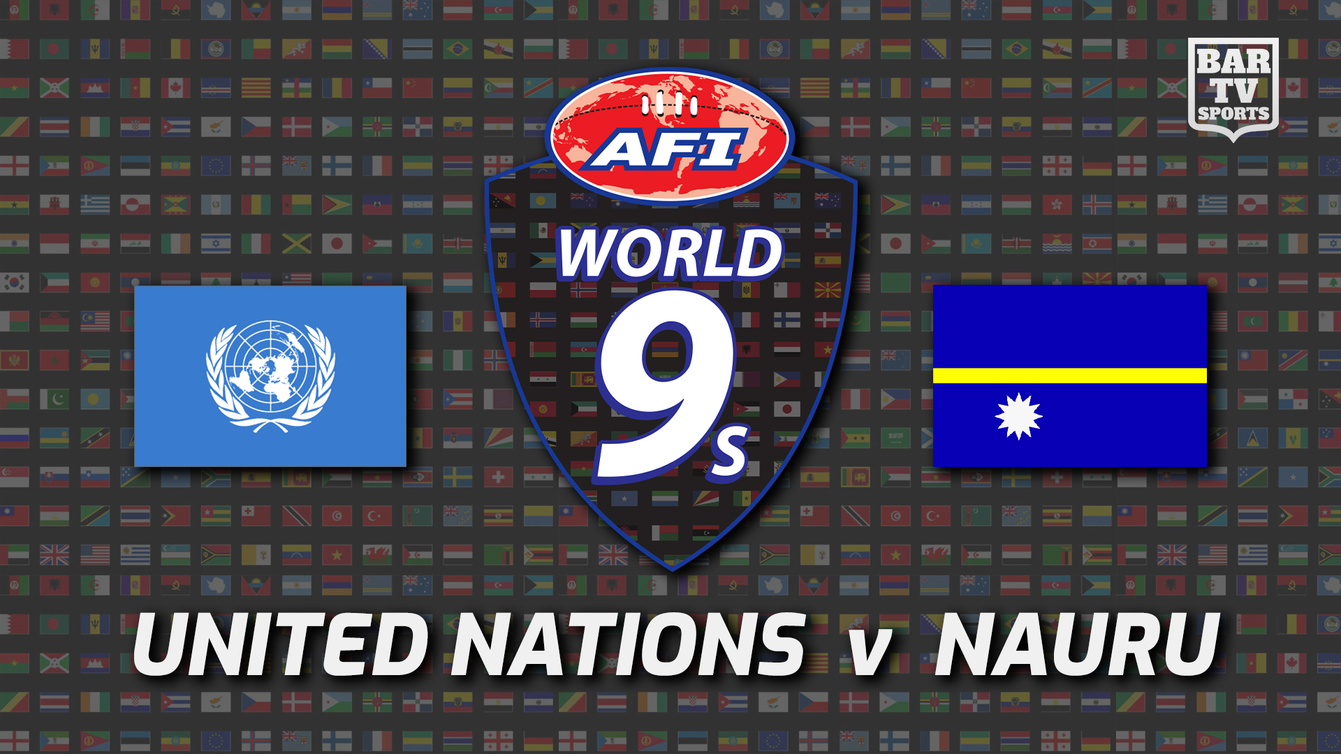220219-Australian Football International Round 1 - World 9's - United Nations (men's) v Nauru (men's) Slate Image