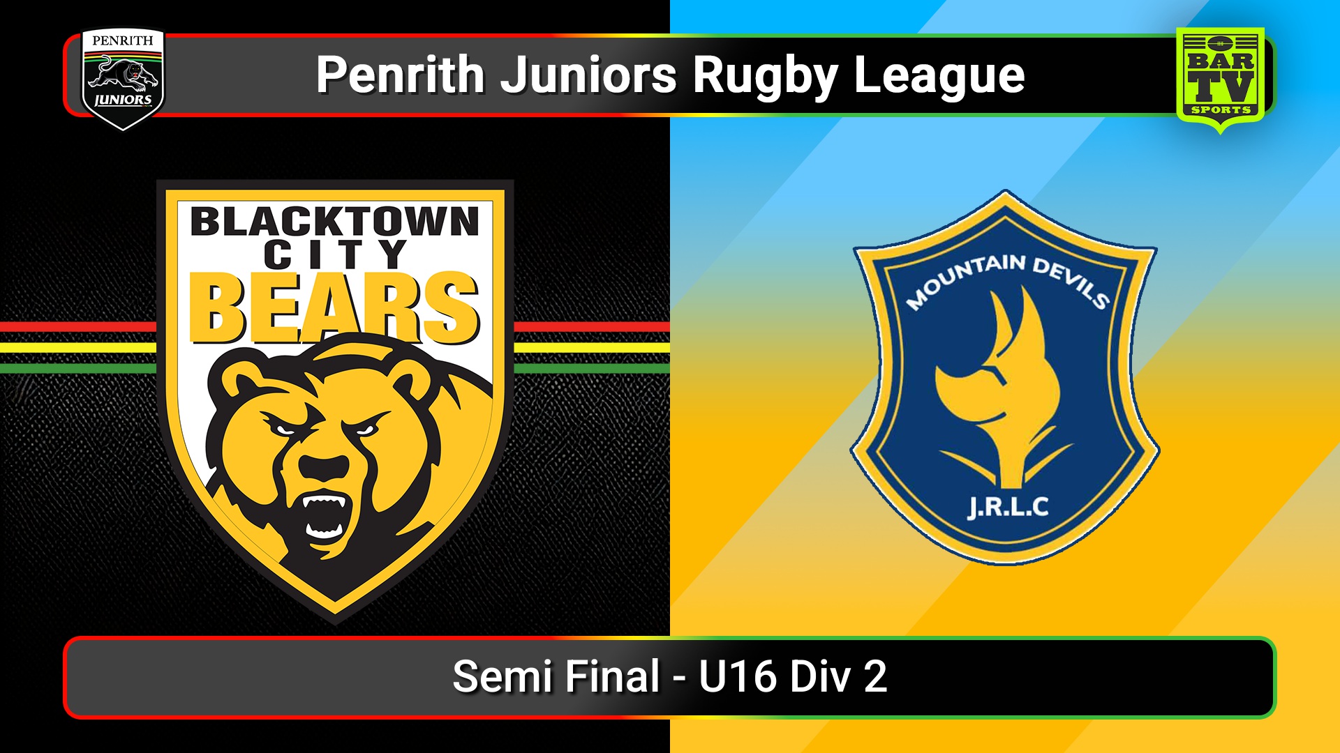 250816-video-Penrith & District Junior Rugby League Semi Final - U16 Div 2 - Blacktown City v Mountain Devils Slate Image