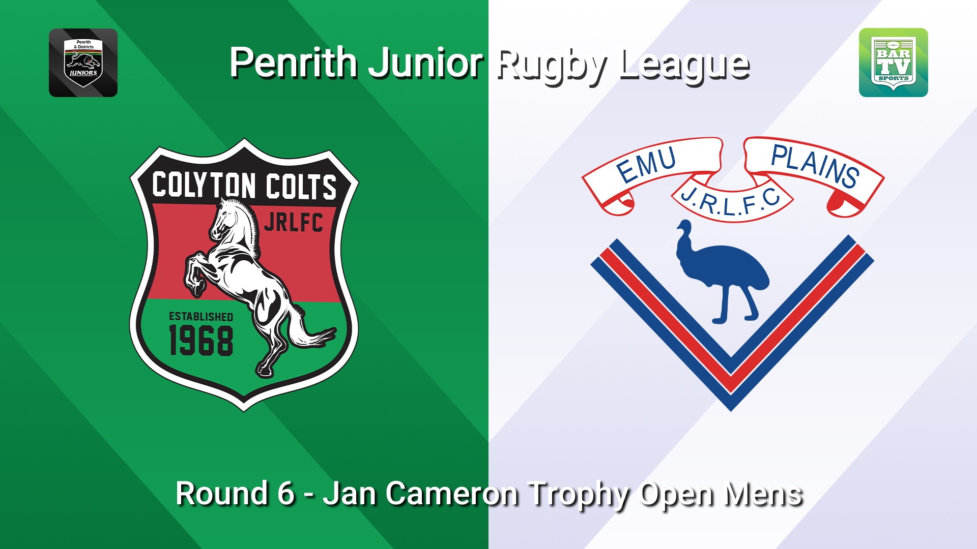 260517-video-Penrith & District Junior Rugby League Round 6 - Jan Cameron Trophy Open Mens - Colyton v Emu Plains Slate Image