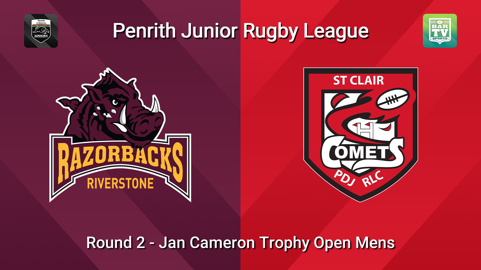 260411-video-Penrith & District Junior Rugby League Round 2 - Jan Cameron Trophy Open Mens - Riverstone v St Clair Slate Image