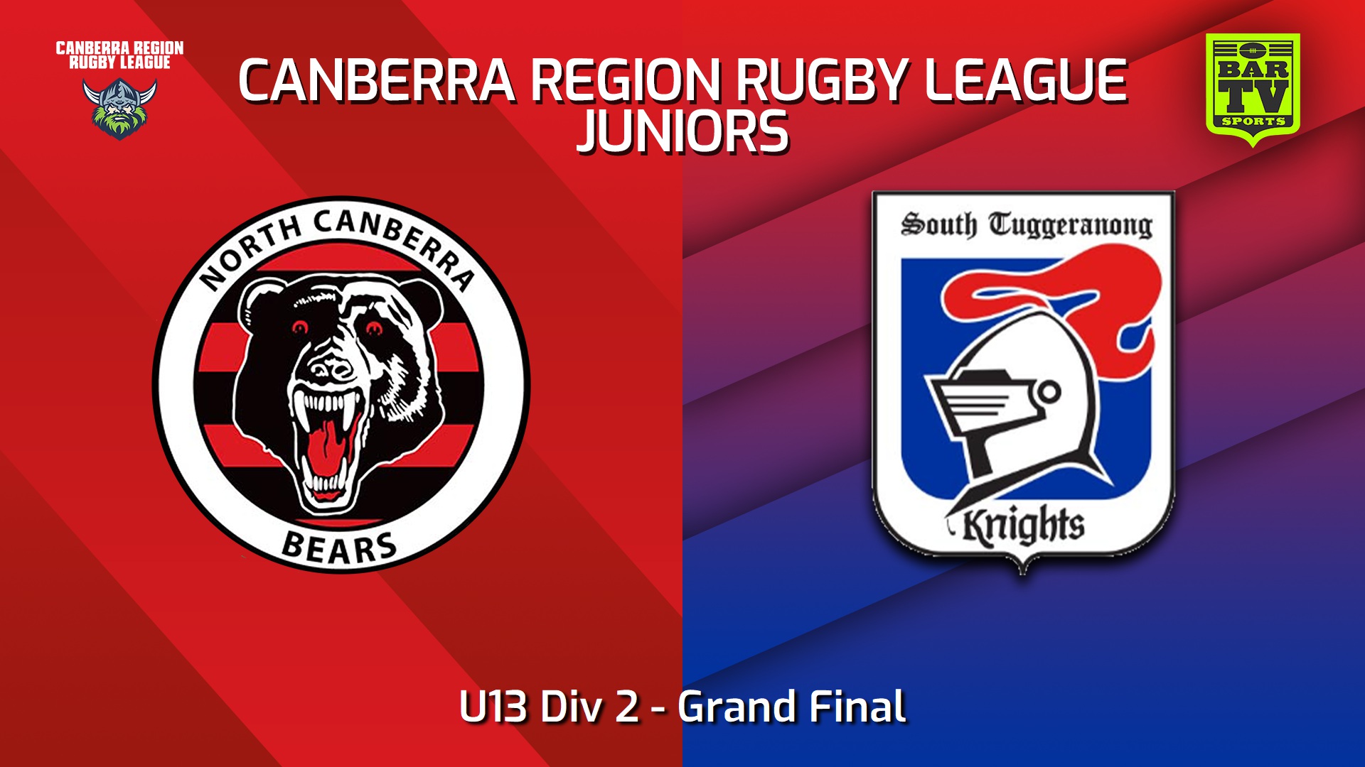 240915-video-Canberra Region Rugby League Juniors Grand Final - U13 Div 2 - North Canberra Bears v South Tuggeranong Knights Slate Image