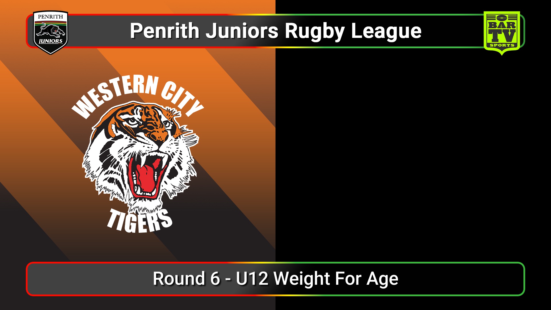 250720-video-Penrith & District Junior Rugby League Round 6 - U12 Weight For Age - Western City Tigers v Emus Slate Image