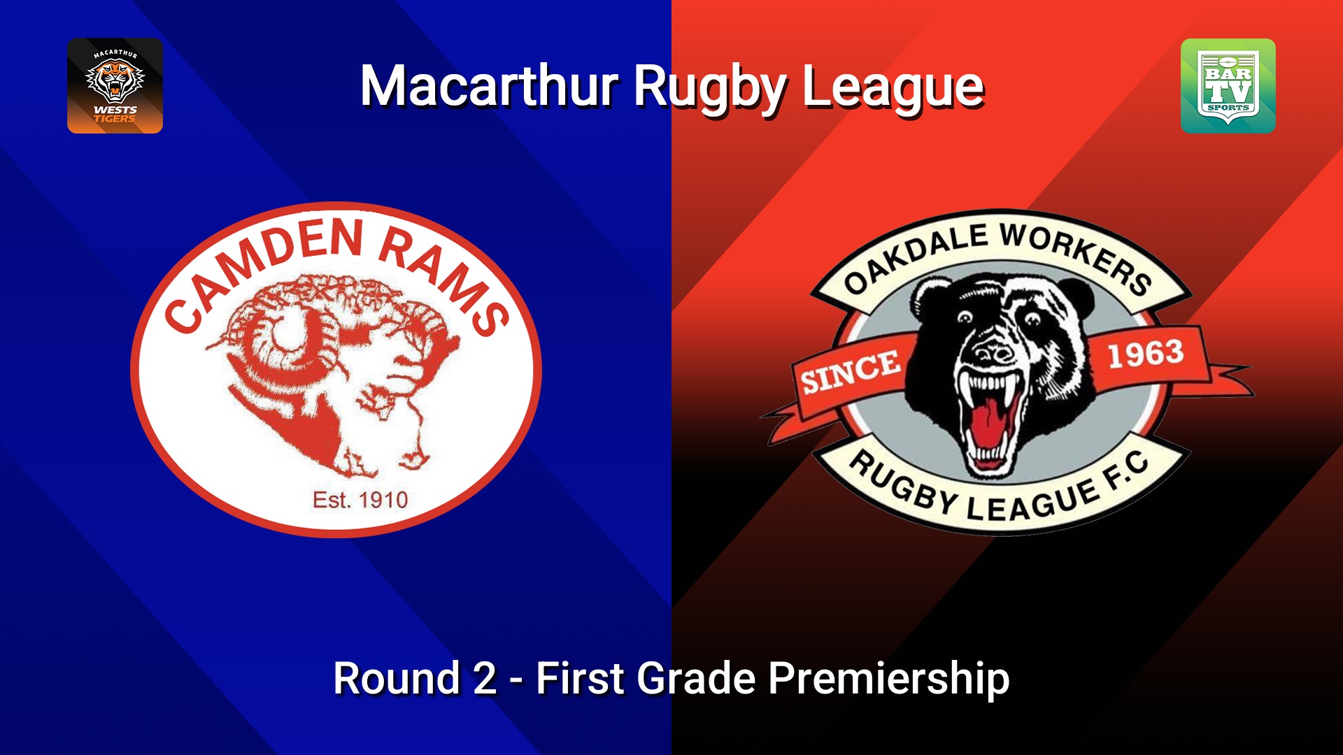 260419-video-Macarthur RL Round 2 - First Grade Premiership - Camden Rams v Oakdale Workers Bears Slate Image